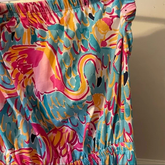 Lilly Pulitzer flamingo 🦩 Marlisa maxi dress in peel and eat - Picture 3 of 14